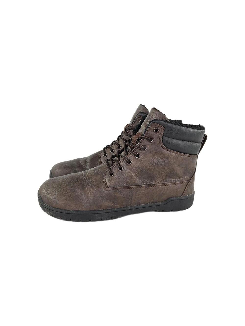 Feelgrounds Patrol Winter barefoot boots US 11 Dark Brown Fur-Lined Chukka Boot